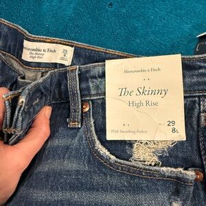 Abercrombie & Fitch Distressed Denim Jeans 29/8 long